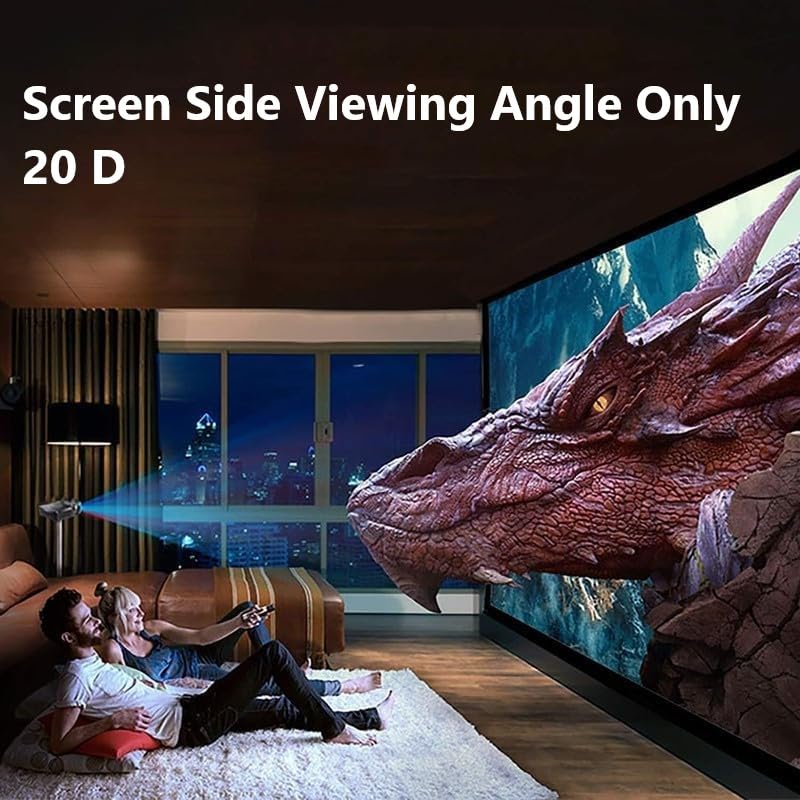 MOIZ 84 inch Diagonal Grey Colour Portable High Contrast Flexible and Foldable Screen Material 67x50 Inch 4:3 Ratio, Supports UHD-3D-4K(Grey) - Image 2