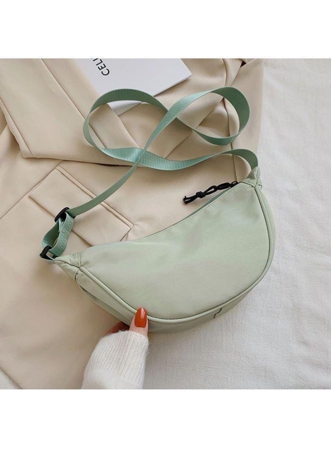 Girls' Versatile Large-capacity Crossbody Bag, Student Nylon Material Messenger Bag Shoulder Bag Satchel Bag Sling Bag, Daily Commuting Carry Bag Side Bag for Teenagers/College Students/Women/Ladies - Image 1