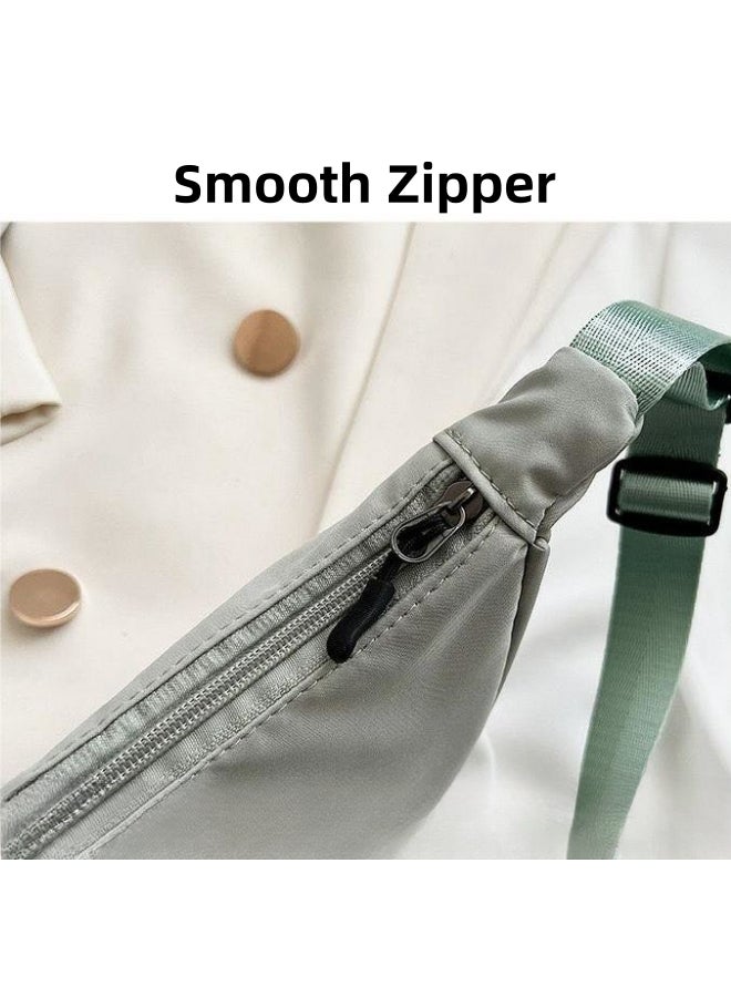 Girls' Versatile Large-capacity Crossbody Bag, Student Nylon Material Messenger Bag Shoulder Bag Satchel Bag Sling Bag, Daily Commuting Carry Bag Side Bag for Teenagers/College Students/Women/Ladies - Image 5