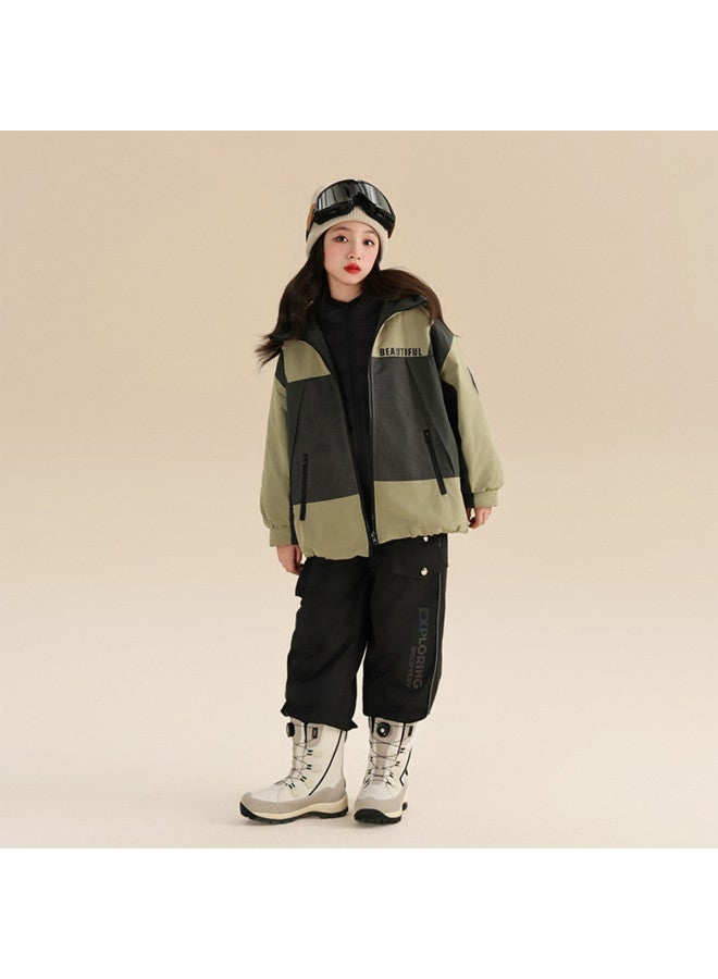 YaYa Men's, Women's & Big Kids' Autumn/winter Fleece Pants Children's Thickened Winter Sports Loose Pants - Image 5