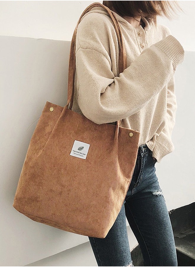 Generic Stylish Canvas Bag Large Capacity Shoulder Bag for Women  - Image 1
