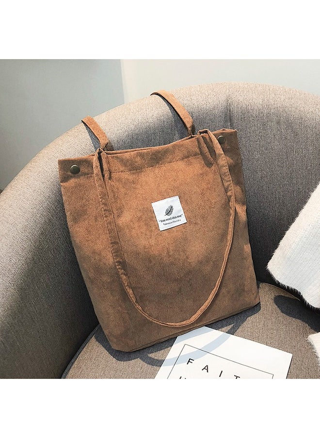 Generic Stylish Canvas Bag Large Capacity Shoulder Bag for Women  - Image 2