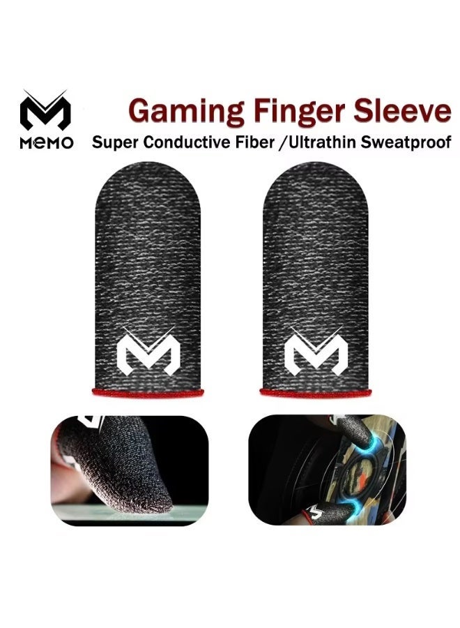 Memo MEMO Gaming Finger Sleeve | Super Conductive Fiber, Ultra Thin, Sweatproof Mobile Game Thumb Sleeves - Image 3