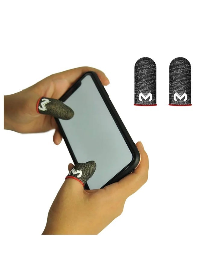 Memo MEMO Gaming Finger Sleeve | Super Conductive Fiber, Ultra Thin, Sweatproof Mobile Game Thumb Sleeves - Image 4