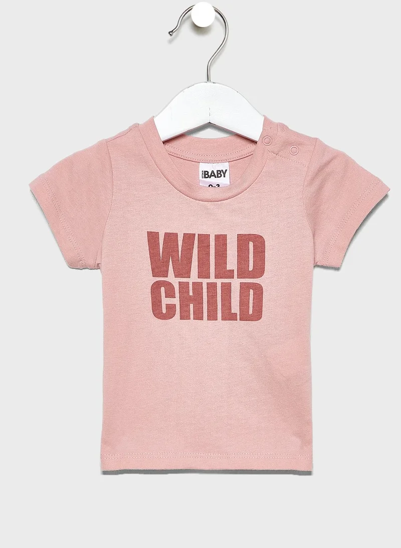 Cotton On Infant Slogan T-Shirt