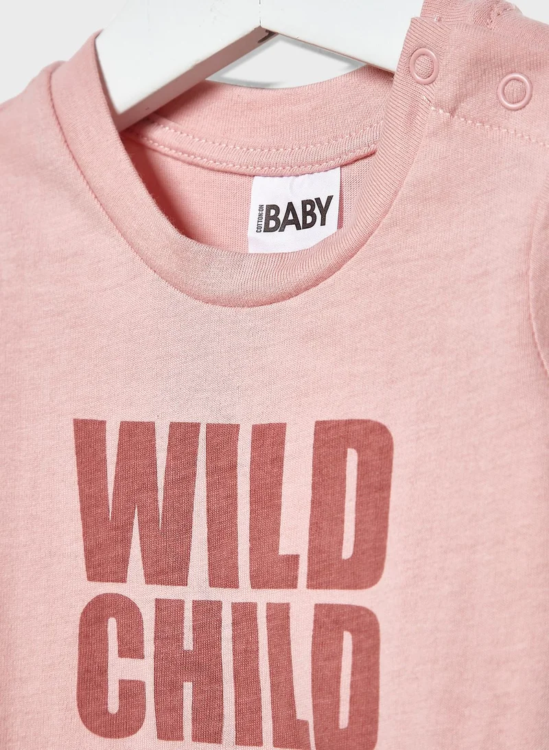 Cotton On Infant Slogan T-Shirt