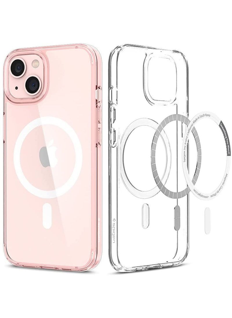 Spigen - Ultra Hybrid Mag Case Cover Compatible with iPhone 13 MagSafe Rose Crystal - Image 1