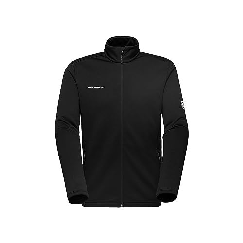 Mammut Outdoor Midlayer Jacket Men – Lightweight Midlayer with Athletic Fit – Durable, Breathable Jacket for Outdoor Adventures, Black, Medium - Image 1