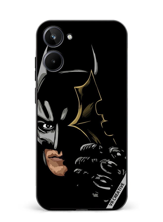 VR CREATIVE Protective Case Cover For Realme 10 Batman Black Design Multicolour - Image 1