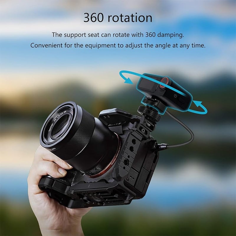 360 Rotating Cold Shoe Microphone Stand Adapter High Compatibility For Studio Outdoor Vlogging - Image 3