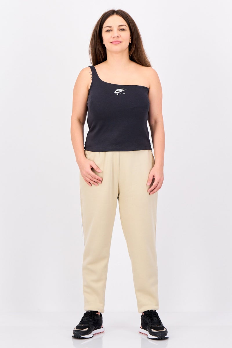 Nike Women Tight Fit One Shoulder Sleeve Outdoor Tank Top, Charcoal - Image 4