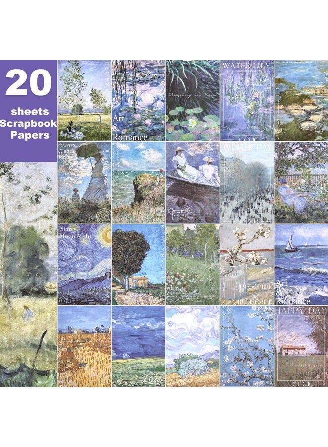 Auguro Vintage washi Stickers Ephemera Sticker Book for Journaling with 500 Stickers and 20 Scrapbook Papers Art Journal Sticker - Image 4