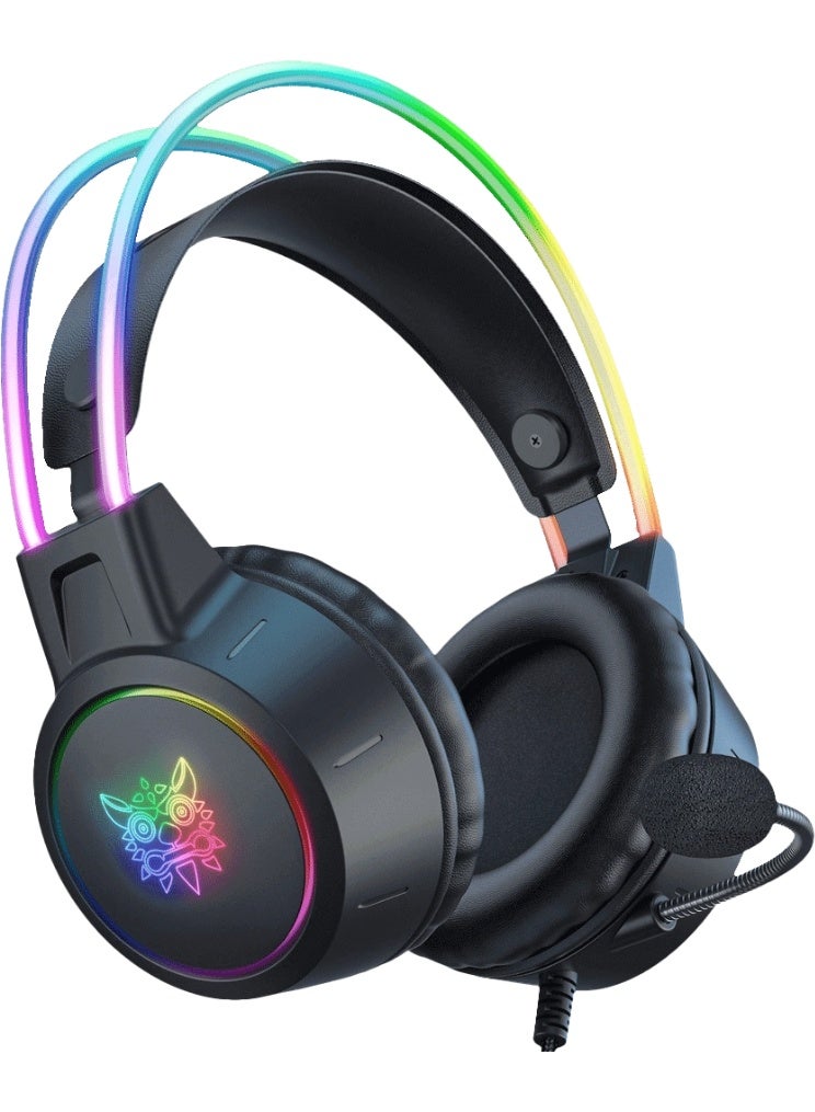 ONIKUMA X15 Pro RGB Wired Gaming Headset - Black - Image 2