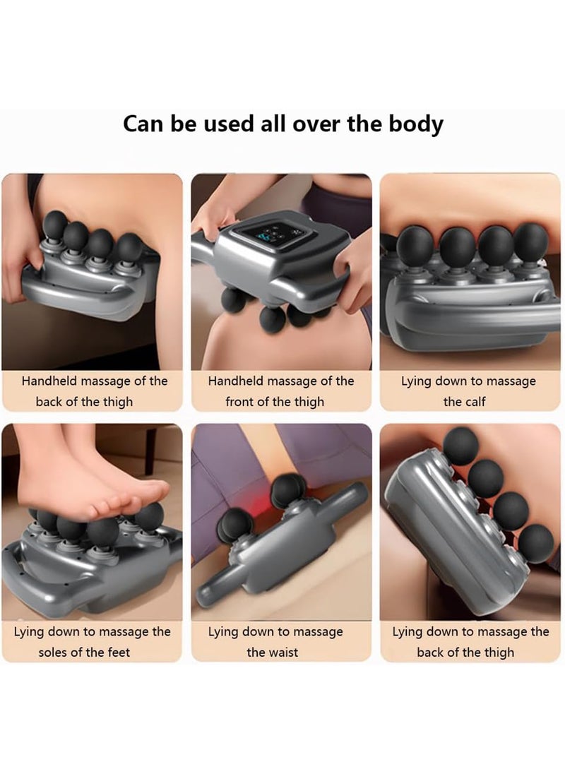 EzzySo Massage Gun Percussion Deep Tissues Muscle Massager Gun Muscle Relaxation With 8 Heads Massage Device Portable Massage Vibrator Multi Mode For Back Neck Pain Relief Muscle Relaxation  - Image 2
