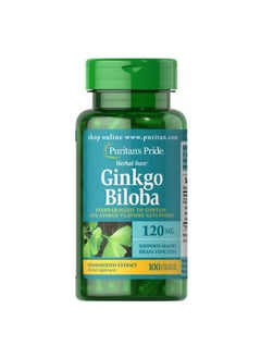 Puritan's Pride Ginkgo Biloba Standardized Extract 120 Mg-100 Capsules 