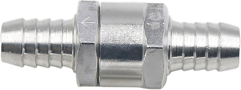 12mm Aluminum Alloy Inline Check Valve Single Way Non Return Flow Control for Auto Motorbike Ship - Image 1