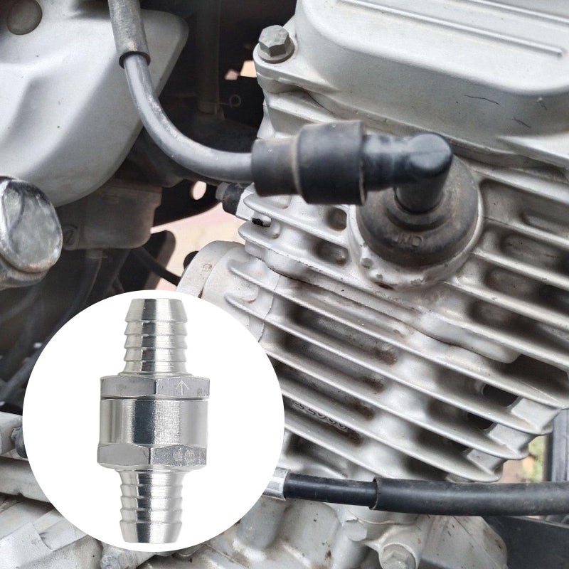 12mm Aluminum Alloy Inline Check Valve Single Way Non Return Flow Control for Auto Motorbike Ship - Image 3