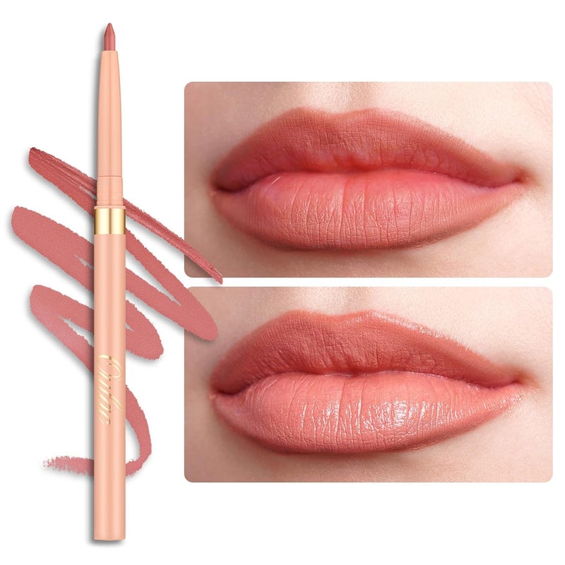 Oulac Waterproof Lipliner Pencil  Smooth and Creamy Retractable Lip Makeup for Precision Application Vegan  CrueltyFree LL04 Sunlit Peach