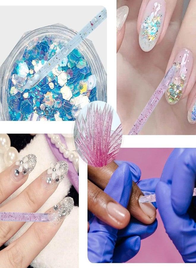 روبي فيس عصا روبي فيس لدفع الجلد الميت حول الأظافر، أعواد للعناية بالأظافر، عصا مانيكير وباديكير للجلد الميت حول الأظافر، عصا تنظيف الجلد الميت متعددة الألوان، 50 قطعة - Image 4