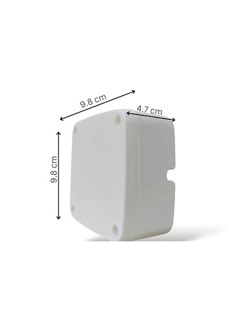 WALLPLAST WALLPLAST Heavy Duty 4x4 CCTV Camera Junction Box PP Material Glossy White Finish Made in India pack of 10  - Image 4
