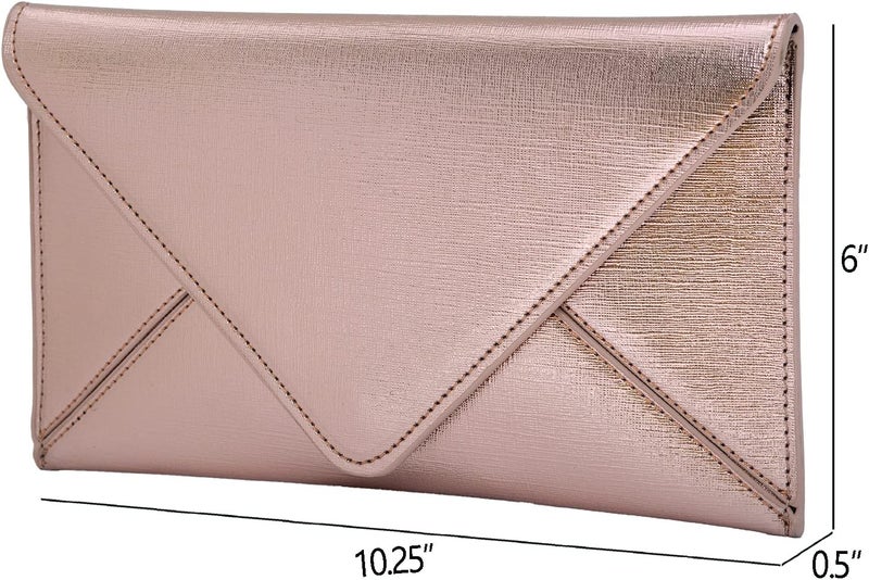JNB Women's Metallic Material Clutch Purse - Image 3
