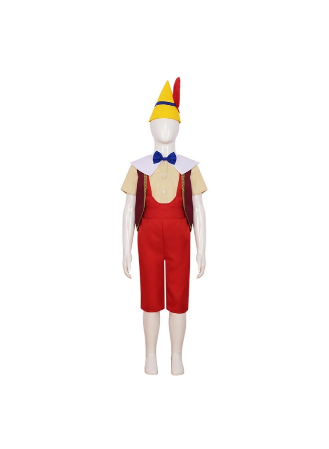 NIBEMINENT Halloween Pinocchio Puppet Adventure stage performance costume shooting costume - Image 1