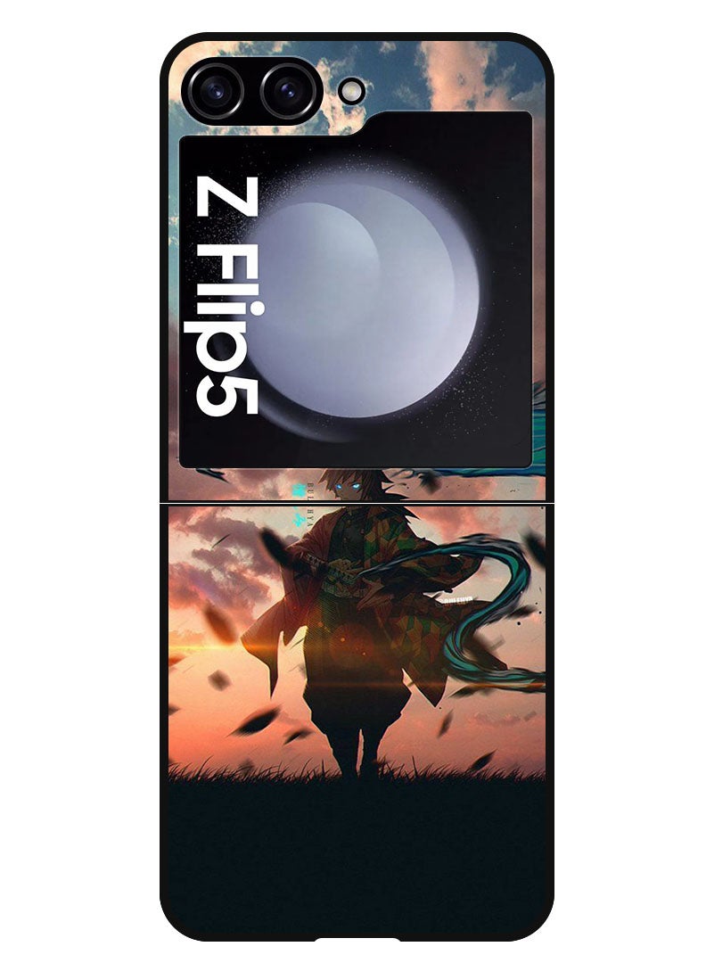 Theodor Protective Case Anti Scratch Shock Proof Bumper Cover For Samsung Galaxy Z Flip 5 Anime demon slayer - Image 1