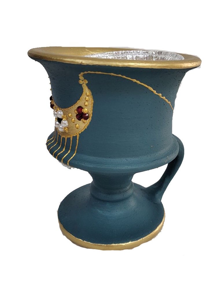 ALJAWAHER - Big Traditional Mebkher Special gold color - Image 1