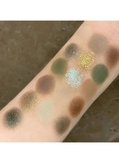 16-Color Eye Shadow Palette - Vibrant Matte and Pearlescent Finishes with Explosive Flash Effect, Smoked and Retro Styles - Rich Grey and Earthy Green Hues, Advanced Color Palette, High Gloss Powder, Multi-function Makeup Plate - pzsku/Z6FB9E5215A3A884980F1Z/45/_/1726551838/735931eb-b55b-40e2-9ed2-e70b2cd64158