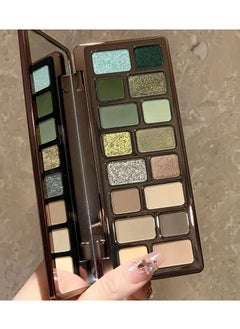 16-Color Eye Shadow Palette - Vibrant Matte and Pearlescent Finishes with Explosive Flash Effect, Smoked and Retro Styles - Rich Grey and Earthy Green Hues, Advanced Color Palette, High Gloss Powder, Multi-function Makeup Plate - pzsku/Z6FB9E5215A3A884980F1Z/45/_/1726551858/7e38ffea-9ab4-409b-aeae-6eac24839032