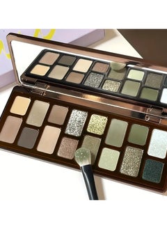 16-Color Eye Shadow Palette - Vibrant Matte and Pearlescent Finishes with Explosive Flash Effect, Smoked and Retro Styles - Rich Grey and Earthy Green Hues, Advanced Color Palette, High Gloss Powder, Multi-function Makeup Plate - pzsku/Z6FB9E5215A3A884980F1Z/45/_/1726551889/30952e5d-74b9-4e7e-9afb-75a80b28e78f