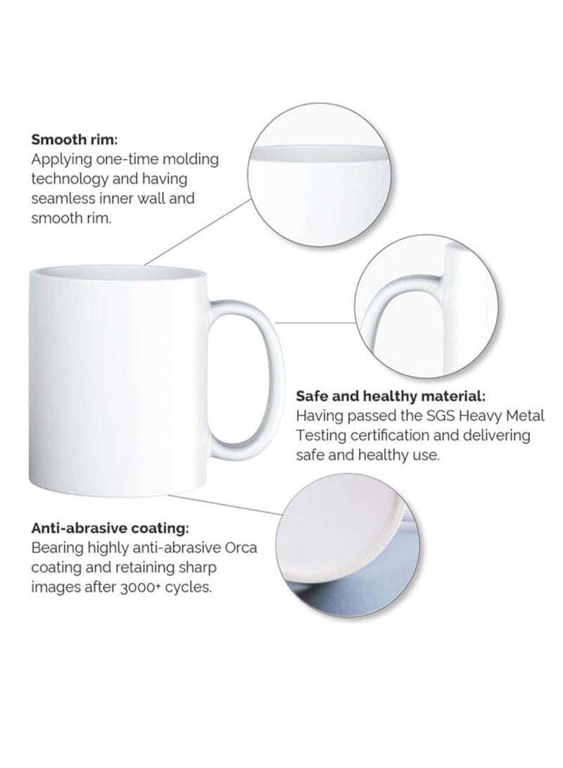 RYN® 11OZ Ceramic Coffee Mug with Handle, Large Raccoon Print - Novelty Gift Cup for Hot/Cold Beverages, Ideal for Halloween, Christmas, Weddings, Birthdays, Valentine's Day - Image 4