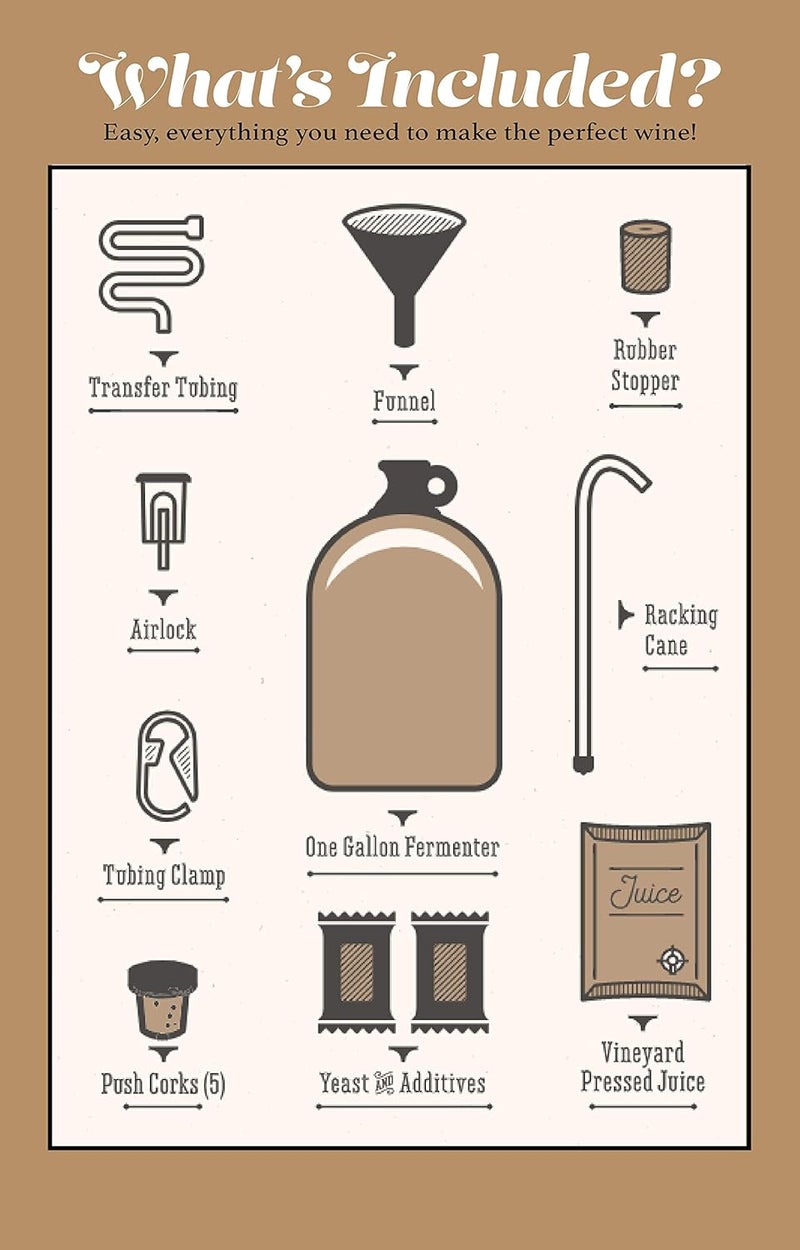 Craft A Brew طقم صنع موسكاتو في المنزل - تخمير سهل للمبتدئين مع المكونات واللوازم - تجربة صانع النبيذ النهائية - Image 3