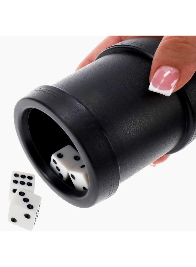 WE Games Dice Cups, Professional Grade Plastic with 20 Dice & Instructions for Liar's Dice, Set of 4 - Image 2