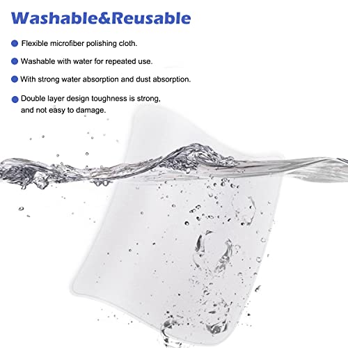 Inscool 2 Pack Polishing Cloth for Apple, Microfiber Cleaning Cloth, Soft and Nonabrasive Material Compatible with Mac and Other Smart Devices Screen - Image 5