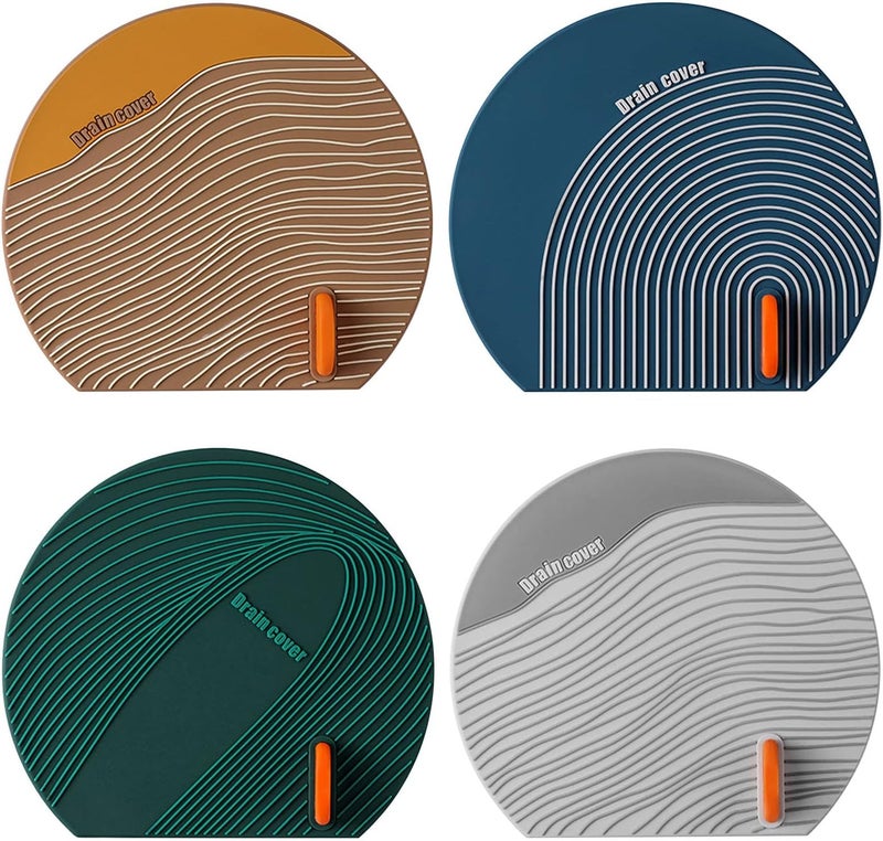 comfrt Silicone Sink Floor Cover, Tub Stopper Silicone Floor Drain Anti-Odor Mat, Silica Gel Drain Plugs, Deodorizing Cover, Kitchen Seal, Sewer Deodorization Suitable for Kitchen, Bathro - Image 4