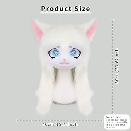 SMILETERNITY SMILETERNIT Animal Head Cat Fursuit Cut Mask Halloween Masquerade Costume Props - Image 4