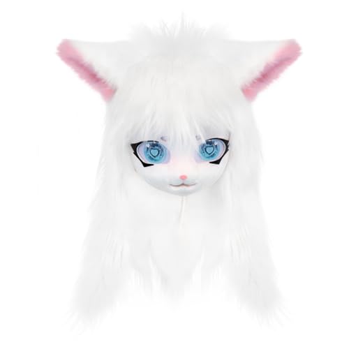 SMILETERNITY SMILETERNIT Animal Head Cat Fursuit Cut Mask Halloween Masquerade Costume Props - Image 1
