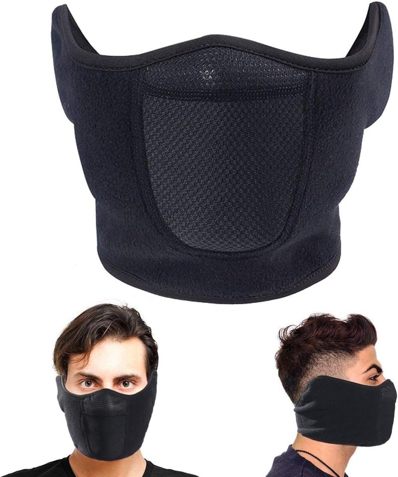Omenex Balaclava Half Face Mask Adjustable Fastener Windproof Men Women for Skiing Snowboarding Motorcycling Winter Face Mask Outdoor Sports Highly Breathable (Half-face) - Image 1