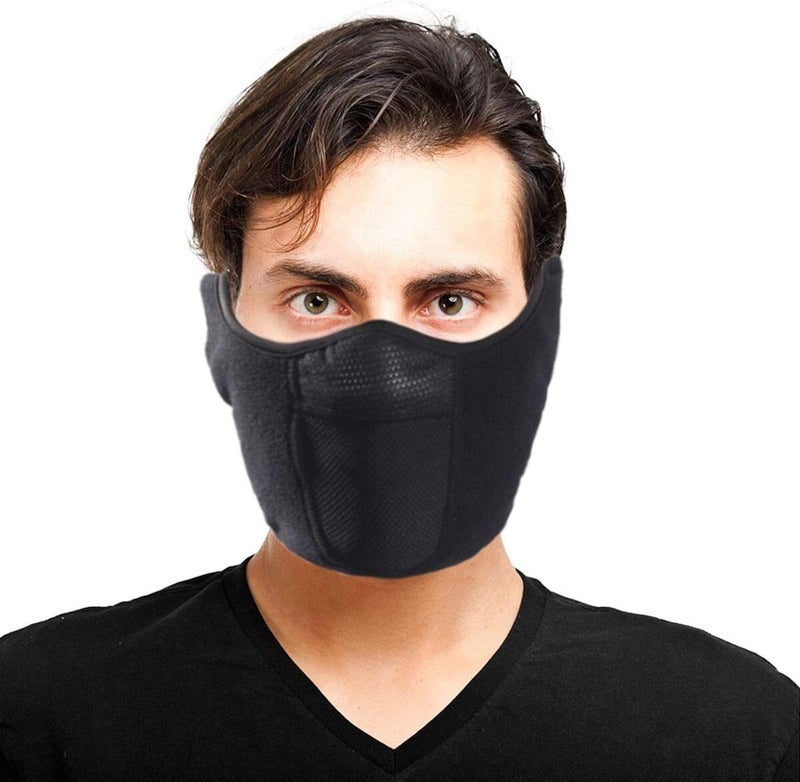 Omenex Balaclava Half Face Mask Adjustable Fastener Windproof Men Women for Skiing Snowboarding Motorcycling Winter Face Mask Outdoor Sports Highly Breathable (Half-face) - Image 2