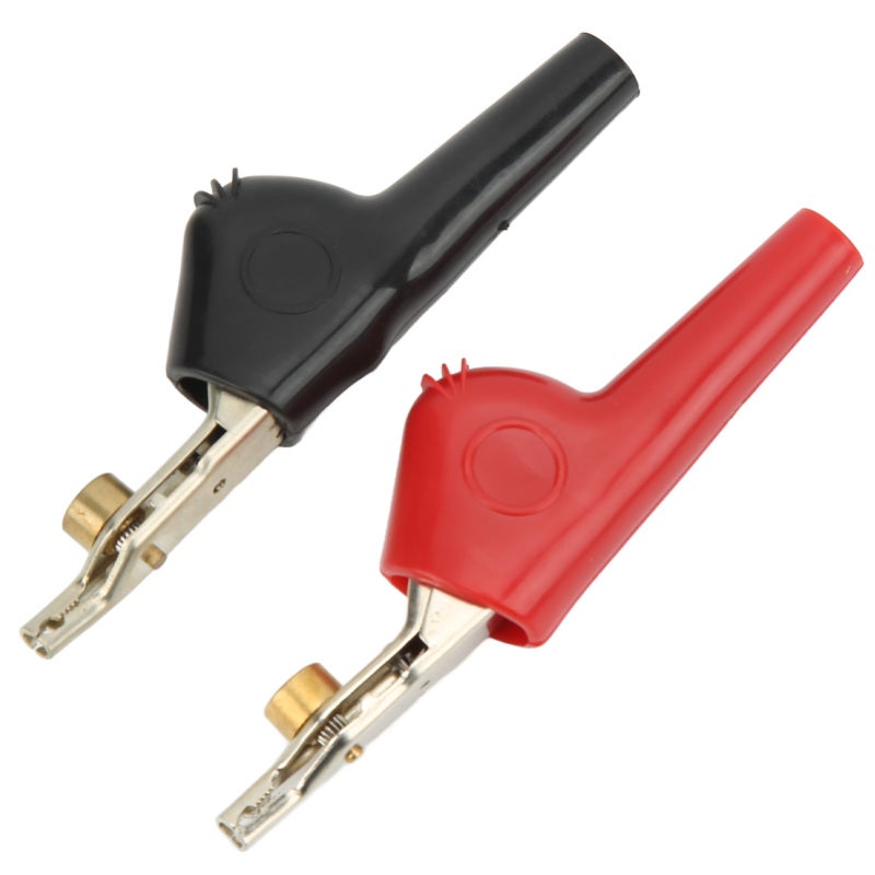 Electrical Test Clips 25mm Opening Size Non-Stripping Needle Design - Corrosion-Resistant Cupronickel PVC Sheath Compact Test Clips for Electrical Projects Car Truck Battery Testing - Image 5