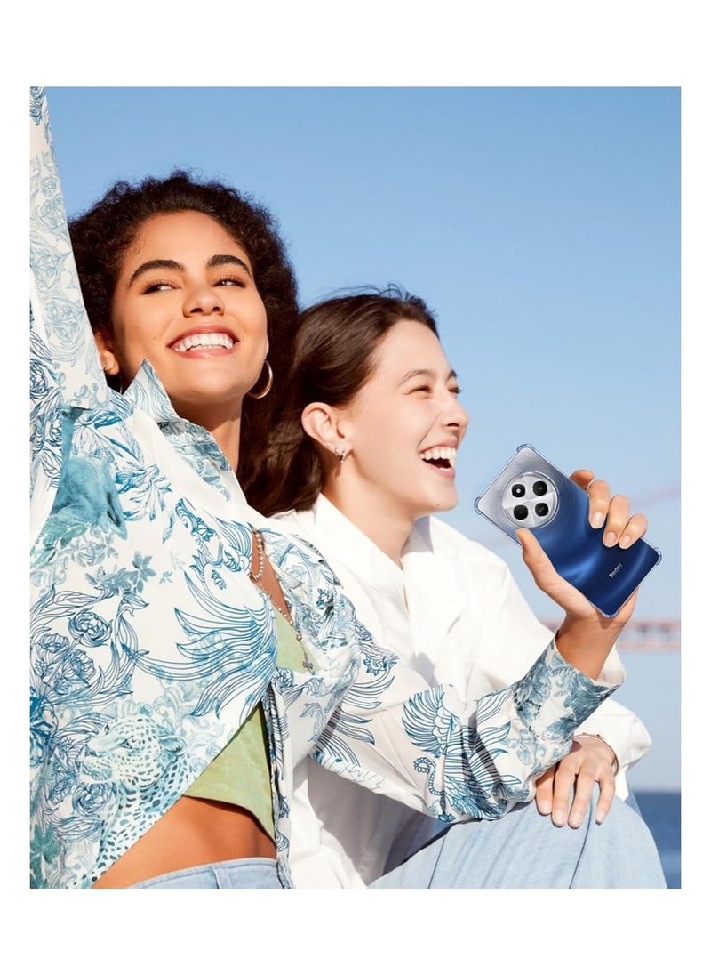 Xiaomi Redmi 14C غطاء حافظة لينة TPU شفافة جل سيليكون جل خلفي واقية ماصة للصدمات زوايا مقواة مع حماية الكاميرا  - شفاف