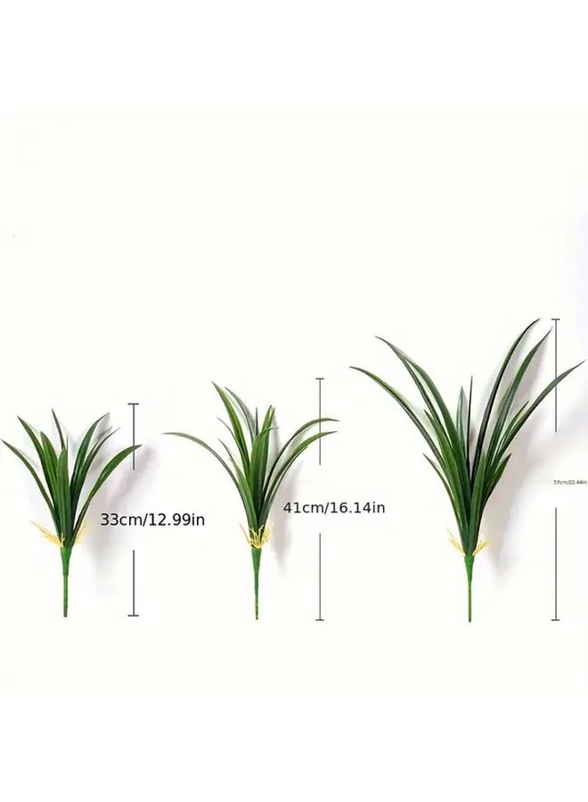 Cymbidium Orchid Leaves 4Pcs 20 87 Inch Soft Touch Faux Plants For Home Decor - Image 3