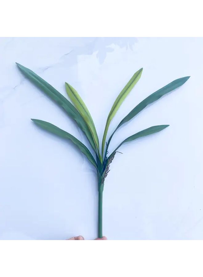 Cymbidium Orchid Leaves 4Pcs 20 87 Inch Soft Touch Faux Plants For Home Decor - Image 2