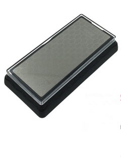 Double-Sided Diamond Sharpening Stone Black/Grey 17.8x8.9cm