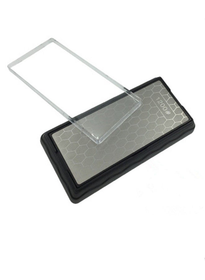 NIBEMINENT - Double-Sided Diamond Sharpening Stone Black/Grey 17.8x8.9cm - Image 1