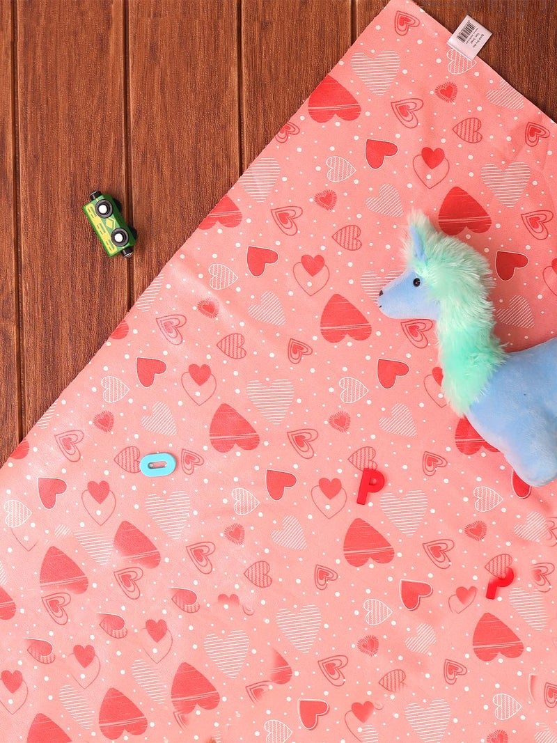 SuperBottoms Diaper Changing Mat for Baby – Waterproof & Washable Bed Protector | Super Absorbent, Lightweight, Breathable InstaDry Playmat (70cm x 100cm) – Peppy Pink (Medium) - Image 2