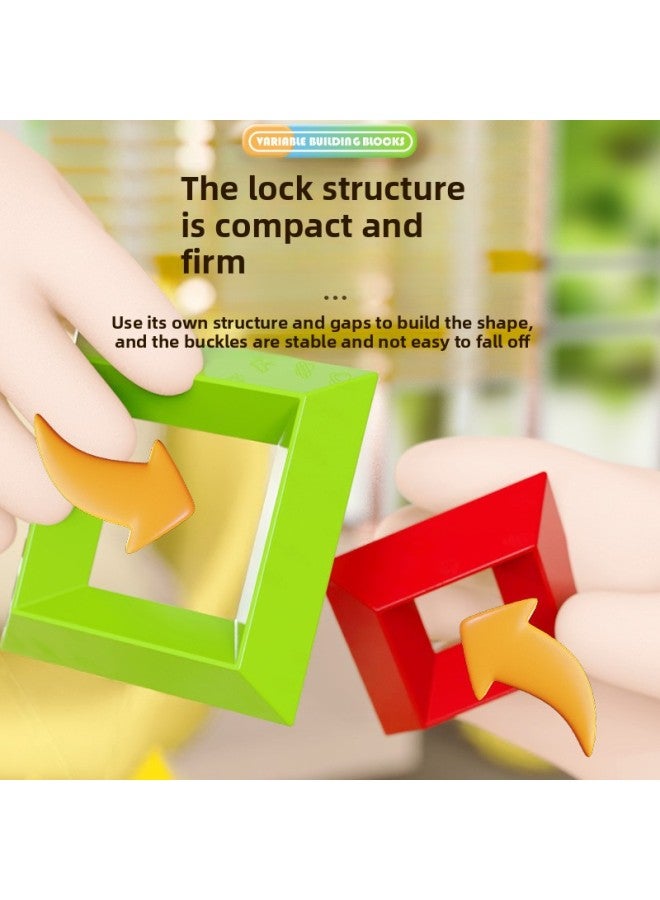 Pyramid Building Blocks Magic Tower Brain-moving Puzzle Multifunctional Particles Children Boys And Girls Assembled Toys Lubanta Cross-Border-Color:Pyramid 15-piece English Color Box - Image 5