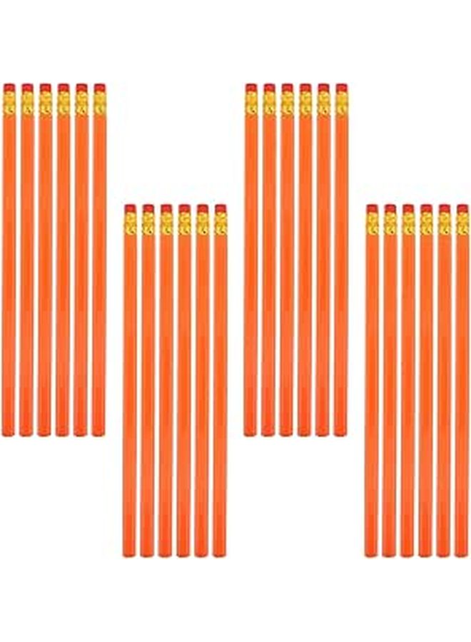 24 قلم رصاص خشبي من HB مع ممحاة، أدوات مدرسية ناعمة الكتابة للطلاب - Image 1