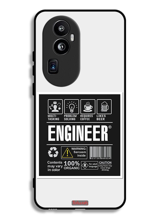 Tolwak Oppo Reno10 Pro Plus Protective Case Cover Engineer Sticker - Image 1